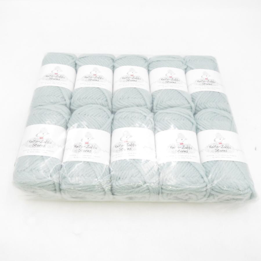 毛糸 毛糸ZAKKAストアーズ アクリル Jelly ジェリー 10玉セット 3番色 ミント 1玉約40g 約52m アクリル100% 日本製 極太 秋冬 未使用品 | 