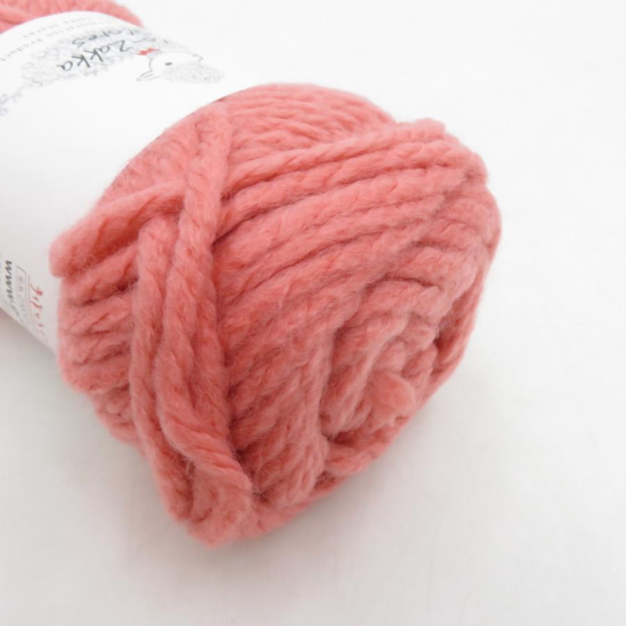 毛糸 毛糸ZAKKAストアーズ アクリル Jelly ジェリー 10玉セット 2番色 ピンク 1玉約40g 約52m アクリル100% 日本製 極太 秋冬 未使用 |  | 03