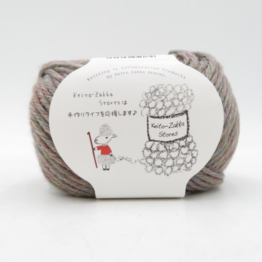 毛糸 毛糸ZAKKAストアーズ Calin カラン 10玉セット 6番色 モスグレイ 1玉約40g 約68m アクリル混合 並太 日本製 秋冬 未使用品 |  | 01