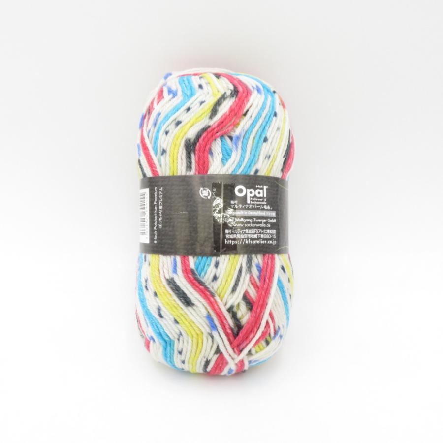 毛糸 Opal KFS 6-fach ぽっちゃり君 プレミアム ホワイト系 100g玉巻 ソックヤーン 合太 未使用品 |  | 01