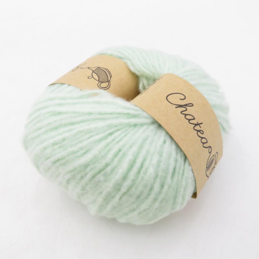 毛糸 原ウール Knitworm Chatea チャティ ふんわりヤーン 10玉セット 3番色 マスカット 1玉30g 約84m 並太 ポリエステル 秋冬 未使用品 |  | 02