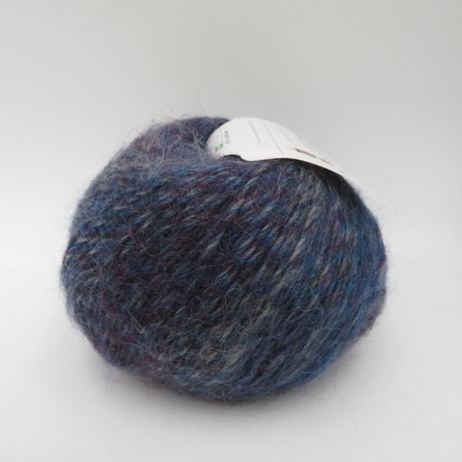 毛糸 毛糸ピエロ Bloom Mohair ブルームモヘヤ 7玉 4番色 ナイトブルー 1玉100g 約158m メリノウール モヘア 並太 日本製 秋冬 未使用 |  | 03
