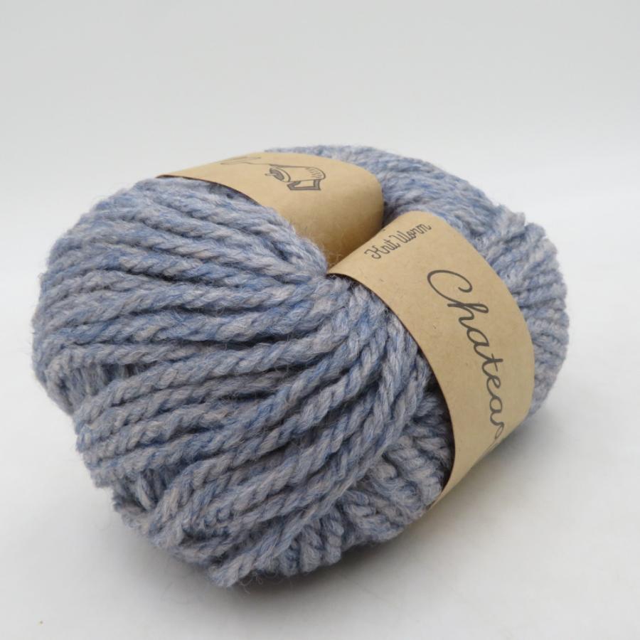 毛糸 原ウール Knitworm Chatea チャティ メランジ並太 10玉セット 3番色 レイン 1玉25g 約46m アクリル ウール 秋冬 未使用品 |  | 02