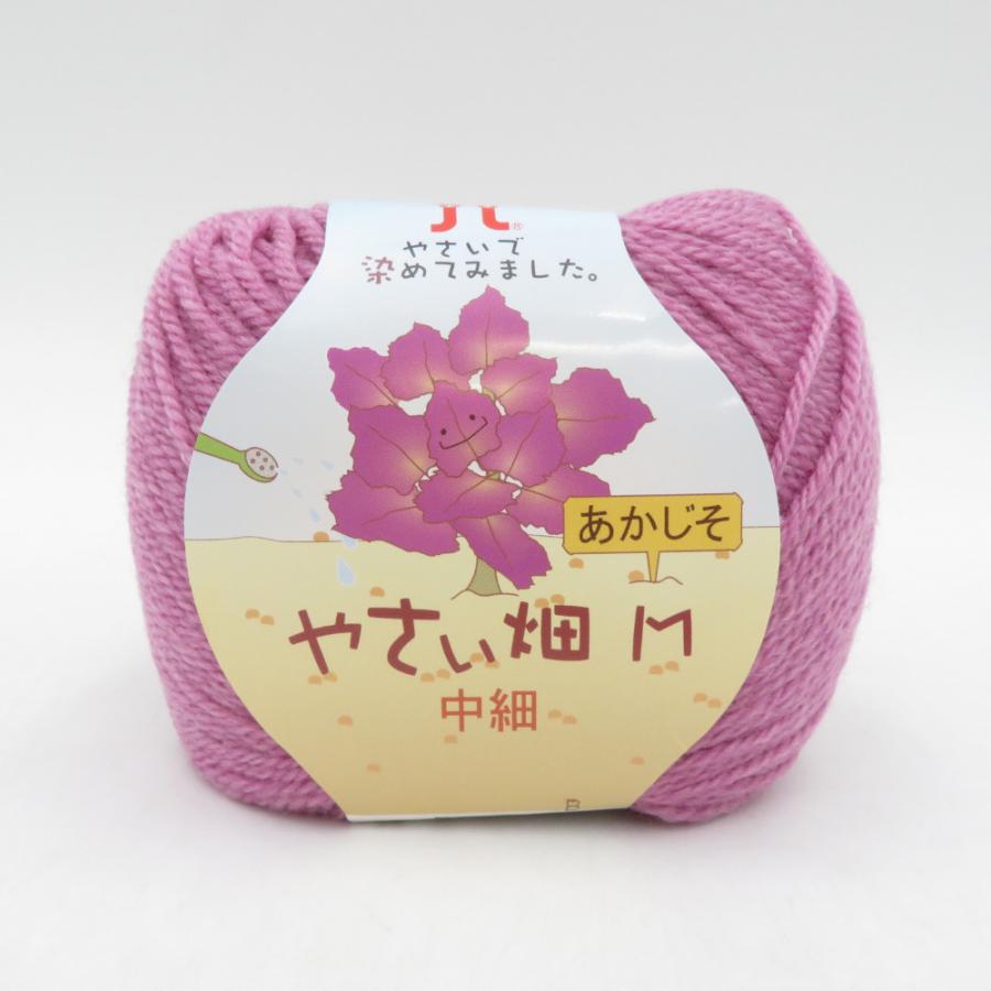 ハマナカ 毛糸 やさい畑 M 中細 10玉セット 5番色 あかじそ 1玉40g玉巻 約146m メリノウール100％ 日本製 秋冬 未使用品 | ハマナカ | 02