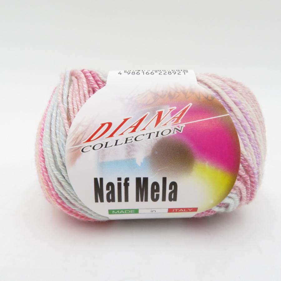 毛糸 Diana Collection Naif Mela ナイフメーラ 10玉セット 654番色 イタリア製 コットン ウール 1玉50g 約150m 合太 海外毛糸 未使用品 |  | 01