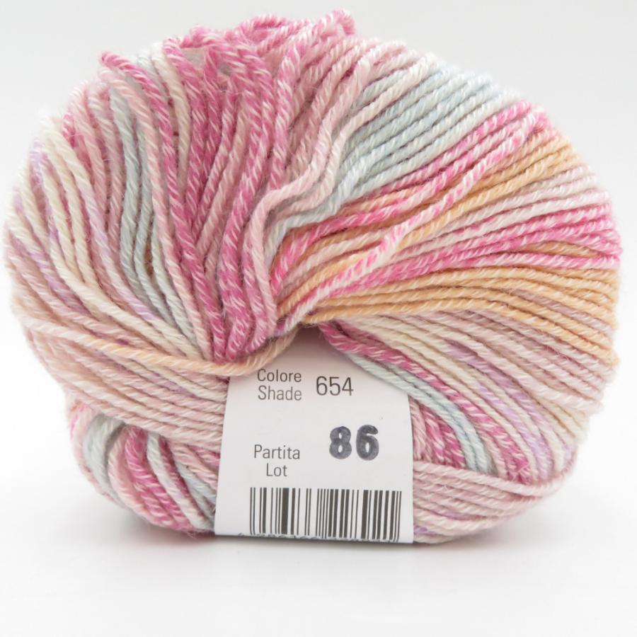 毛糸 Diana Collection Naif Mela ナイフメーラ 10玉セット 654番色 イタリア製 コットン ウール 1玉50g 約150m 合太 海外毛糸 未使用品 |  | 03