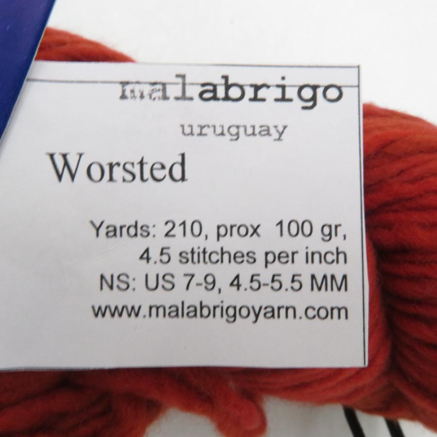 毛糸 malabrigo Worsted 1カセ 102 SEALING WAX 1カセ100g 約210ヤード 海外毛糸 未使用品 |  | 02
