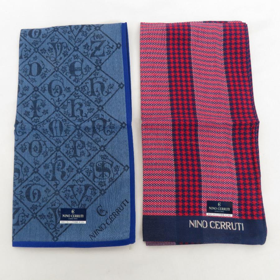 ハンカチ NINO CERRUTI 綿100％ 4枚セット 開封済未使用品 |  | 01