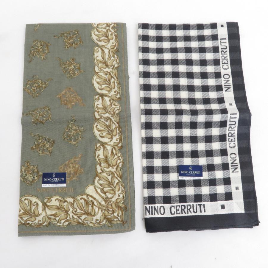 ハンカチ NINO CERRUTI 綿100％ 4枚セット 開封済未使用品 |  | 02