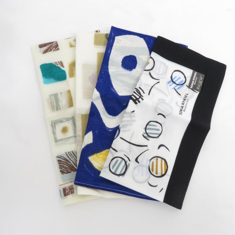 ハンカチ レディース SONIA RYKIEL×1/PRIVATE LAVEL×1/marie claire×2 綿100％ 4枚セット 開封済未使用品 | 