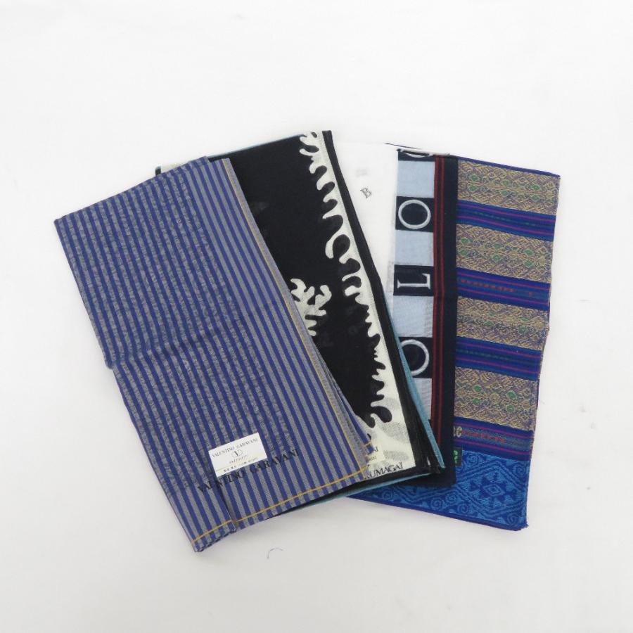 ハンカチ Polo Club×1/micmac×1/TOKIO KUMAGAI×1/VALENTINO GARAVANI×1 綿100％ アソート4枚セット 開封済未使用品 | 