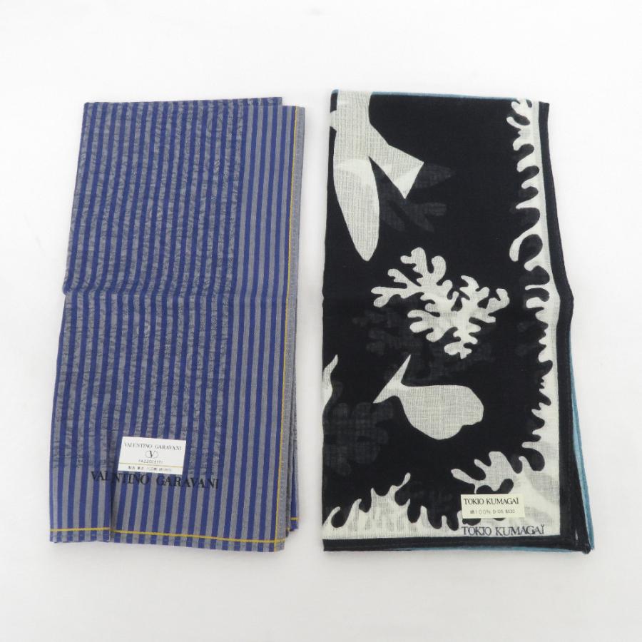 ハンカチ Polo Club×1/micmac×1/TOKIO KUMAGAI×1/VALENTINO GARAVANI×1 綿100％ アソート4枚セット 開封済未使用品 |  | 01