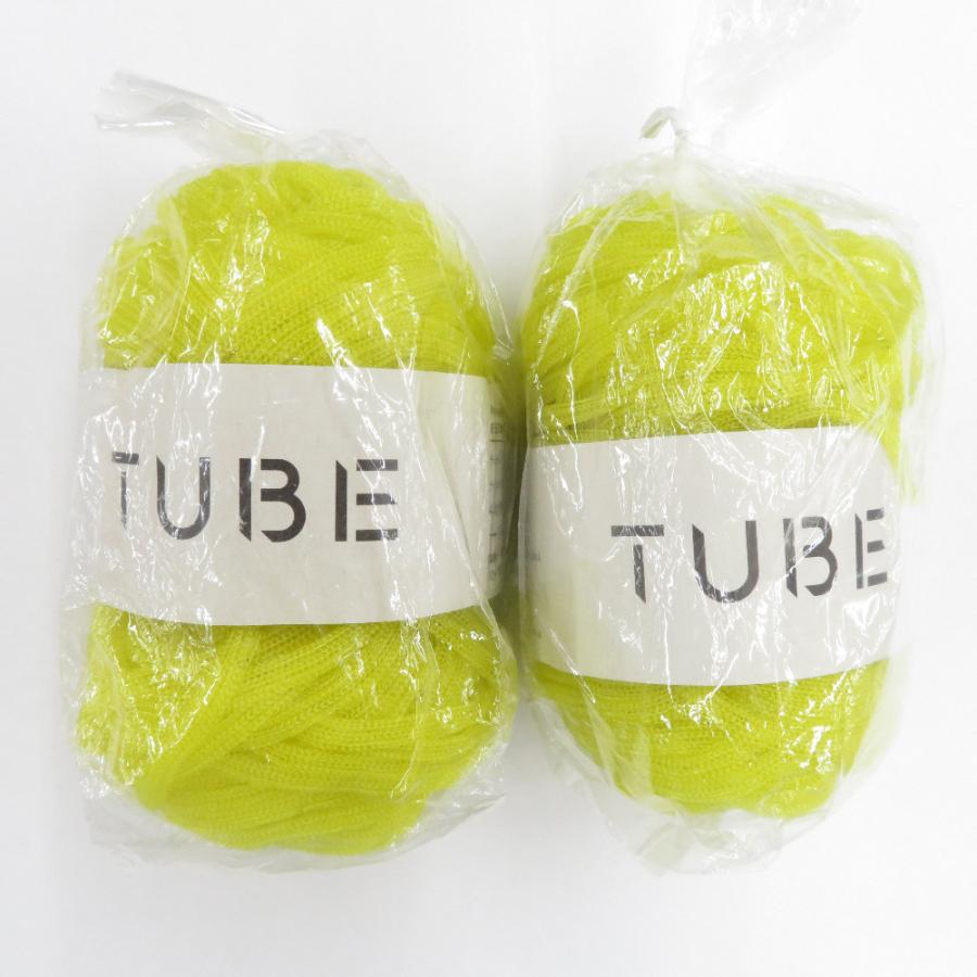 DARUMA ダルマ 毛糸 TUBE チューブ 4番色 ２玉 40g玉巻 約37m 横田 グッズづくり 未使用品 | 