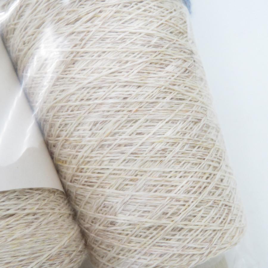 毛糸 BELCIUM LINEN Shiny シャイニー(9番単糸) スタジオエフ 4巻セット 100g 約900ｍ ベージュ系×3/パープル系×1 未使用品_7