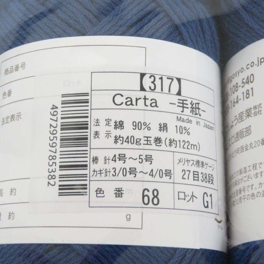 毛糸 毛糸ピエロ Carta-手紙- 10玉セット 68番色 1玉40ｇ 約122ｍ  未使用品 |  | 03