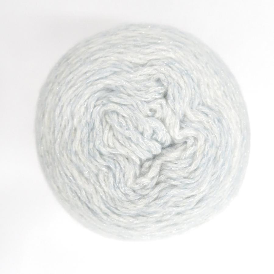 Yuzawaya ユザワヤ 毛糸 World Festa シャイニーグラデーション 12番色 サックス ラメ 1玉150g 並太 ユザワヤ限定 秋冬 未使用品 |  | 03