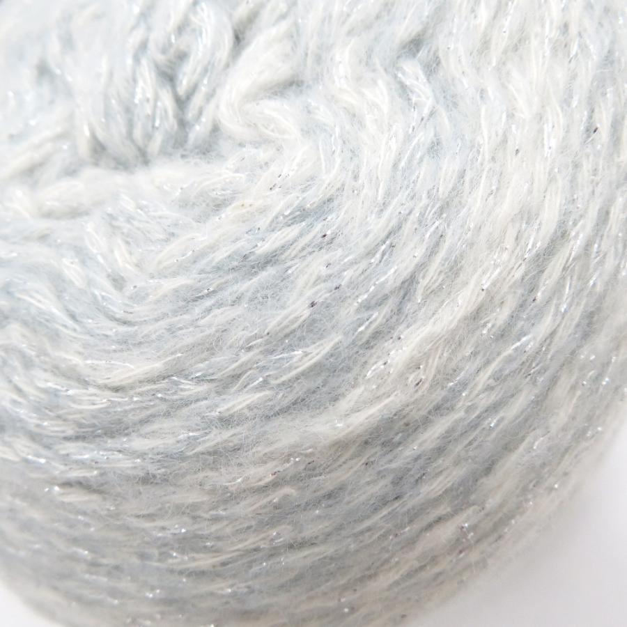 Yuzawaya ユザワヤ 毛糸 World Festa シャイニーグラデーション 12番色 サックス ラメ 1玉150g 並太 ユザワヤ限定 秋冬 未使用品 |  | 06