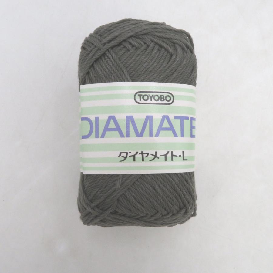 東洋紡 トウヨウボウ 毛糸 DIAMATE-L ダイヤメイト-L 10玉セット ML244番色 グレー 1玉標準50g 糸長約125ｍ | 東洋紡 | 01