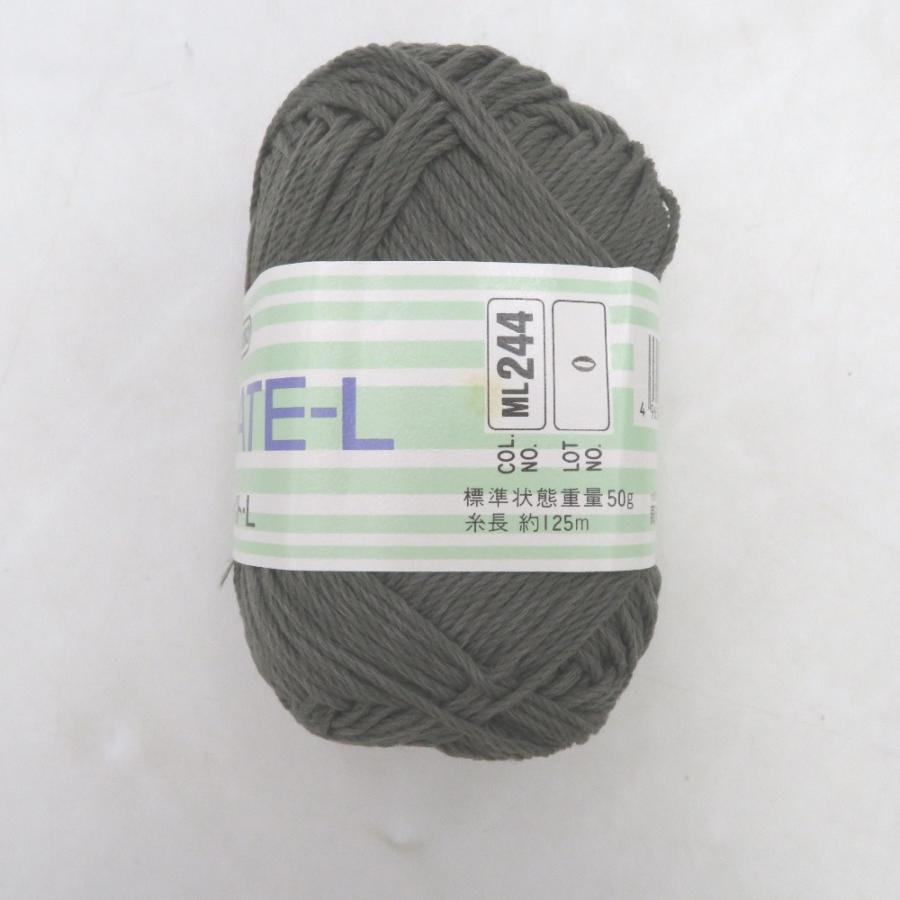 東洋紡 トウヨウボウ 毛糸 DIAMATE-L ダイヤメイト-L 10玉セット ML244番色 グレー 1玉標準50g 糸長約125ｍ | 東洋紡 | 02