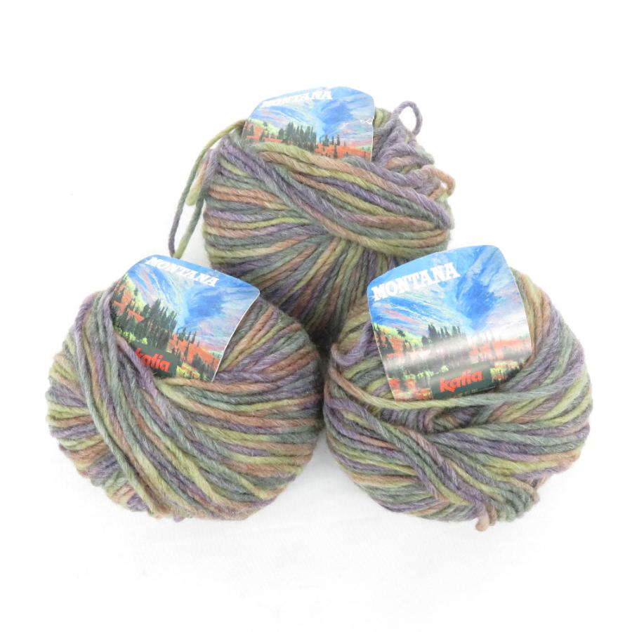 毛糸 Katia カティア MONTANA モンタナ  col.82857 1玉標準約50g 約95m ミックスカラー 海外毛糸 スペイン 未使用品 | 