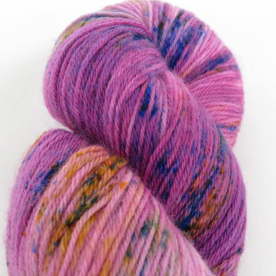 毛糸 USCHITITA ウシチタ Pure Sock 2カセ TGIF 手染め糸 手編み用ソックヤーン 約100g 約400ｍ ピンクパープル系ミックスカラー 未使用品 |  | 01