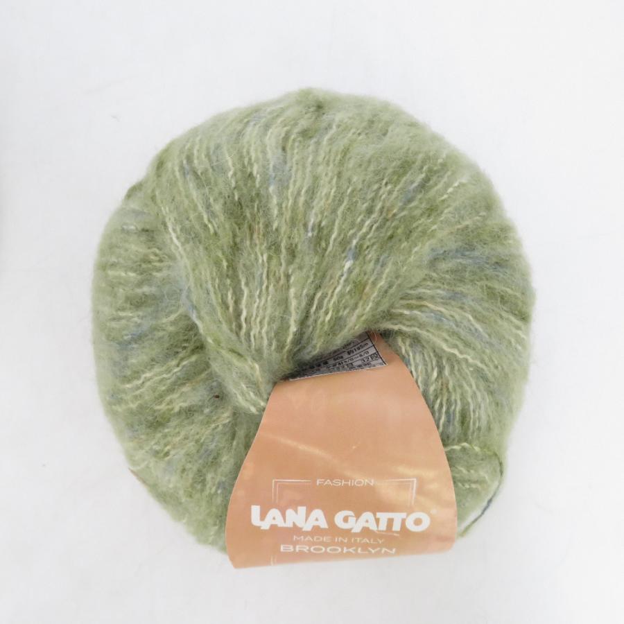毛糸 LANA GATTO BROOKLYN ラナガット ブルックリン 色番8354 50ｇ×2玉+49g シルク混 イタリア製 未使用品 |  | 01