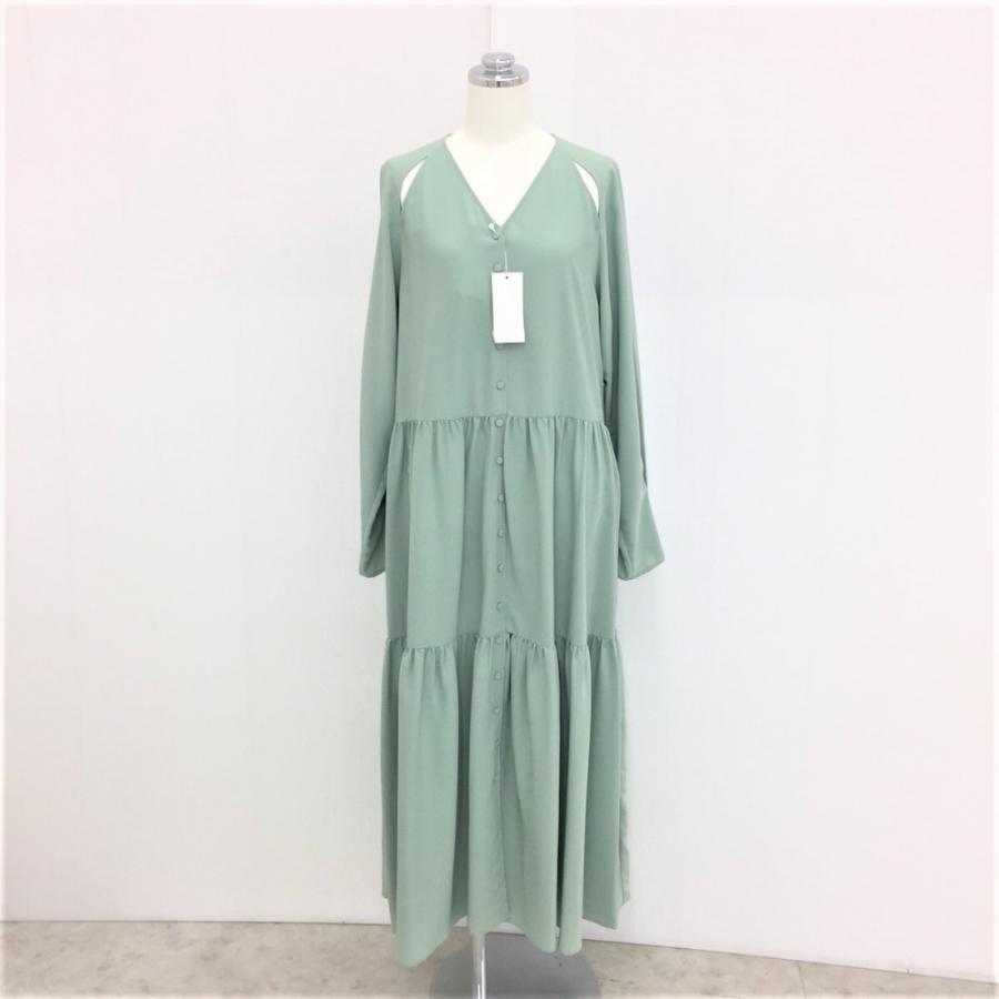 LE CIEL BLEU ルシェルブルー ワンピース カットアウト ワンピース 36 