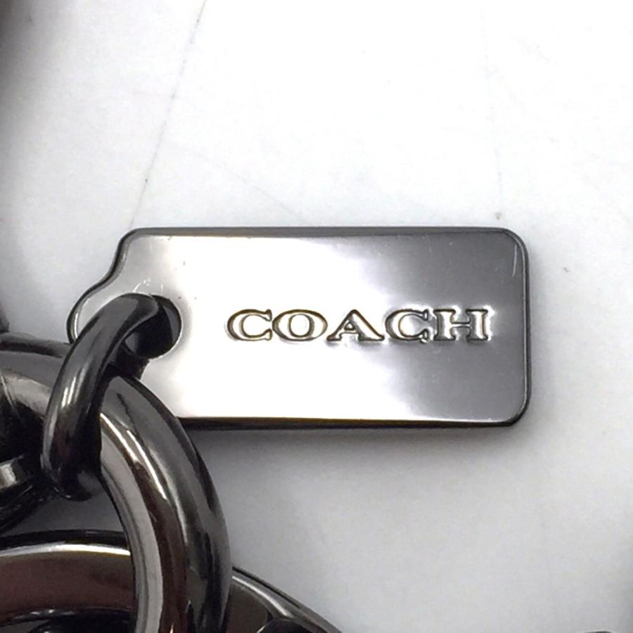 COACH コーチ キーホルダー COACH　ティーローズミックス　バッグチャーム　キーリング　17451　ブラック 美品｜cocoroad｜07