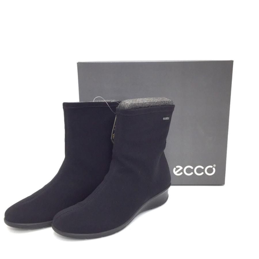 ECCO エコー ブーツ ecco GORE-TEX ショートブーツ 36 ブラック 23.0cm 