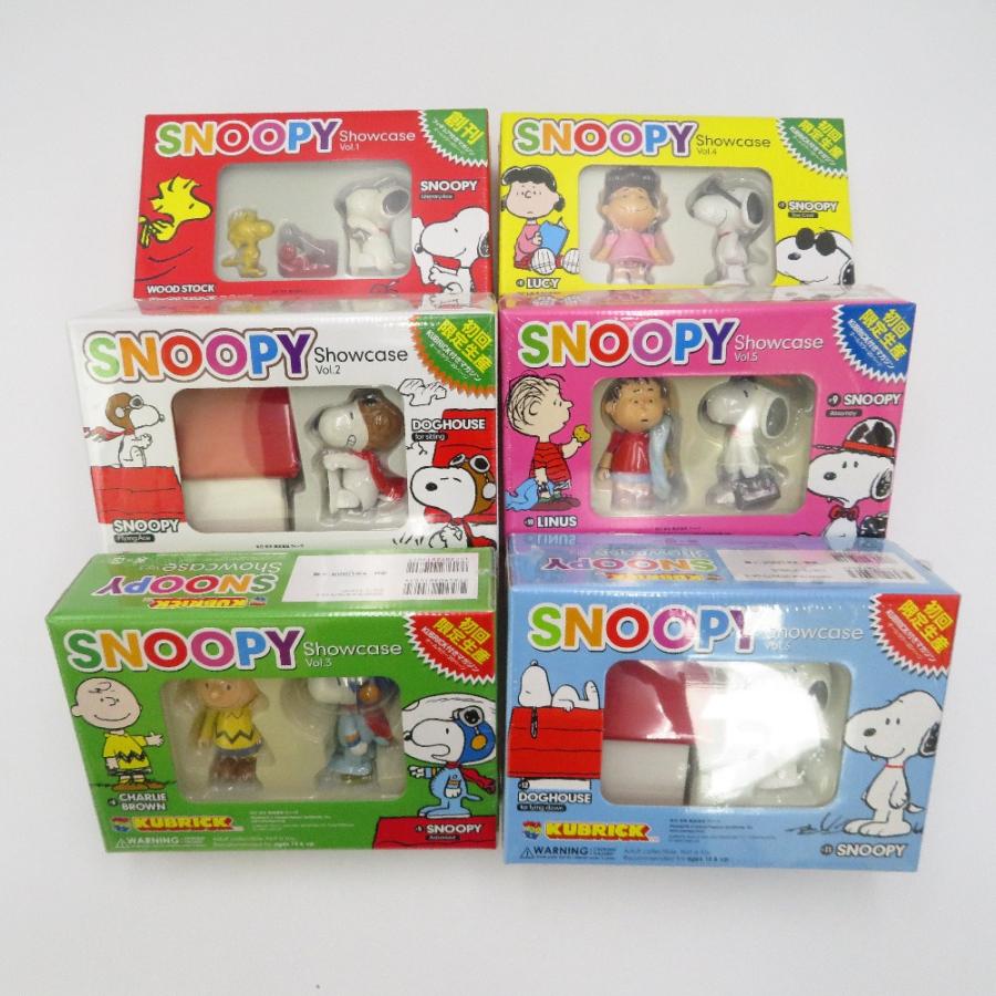 KUBRICK SNOOPY Showcase スヌーピー　フィギュア スヌーピー KUBRICK〓 SNOOPY Showcase Vol.1￣Vol.6 6種セット