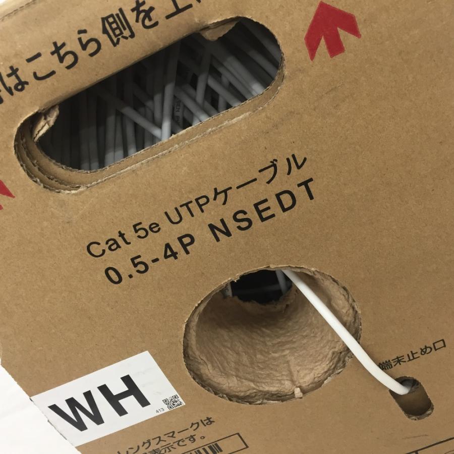 日本製線 LANケーブル Cat5e UTPケーブル 白 300m 10kg 0.5-4P 日本製線 LANケーブル Cat5e UTPケーブル 白 300m 10kg 0.5-4P