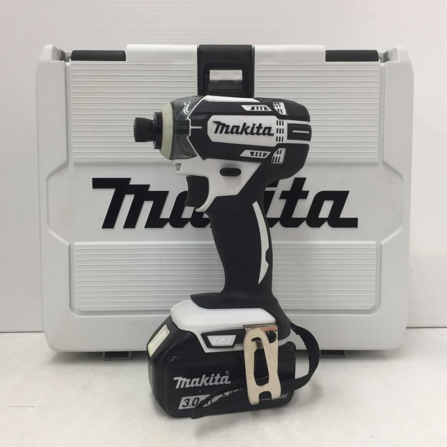 マキタ makita 18V 3.0Ah 充電式インパクトドライバ 白 ケース・充電器 