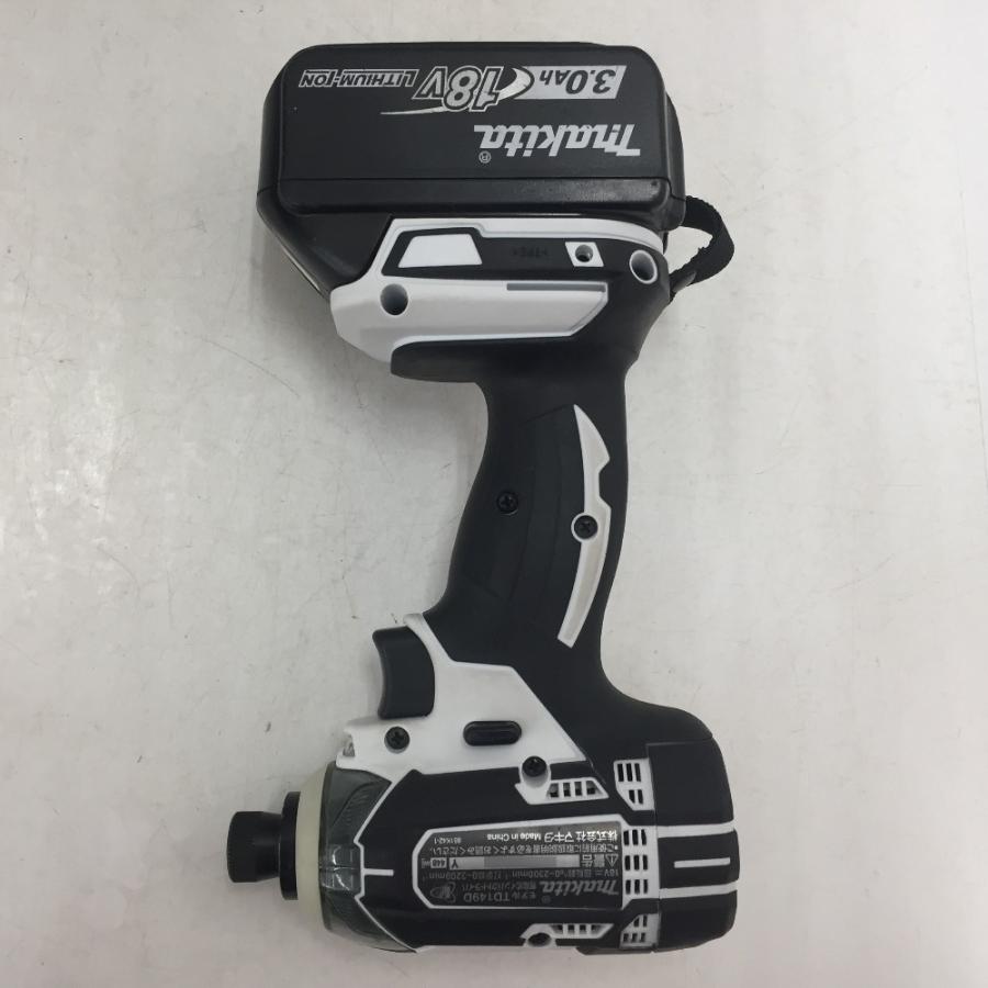 マキタ makita 18V 3.0Ah 充電式インパクトドライバ 白 ケース・充電器 