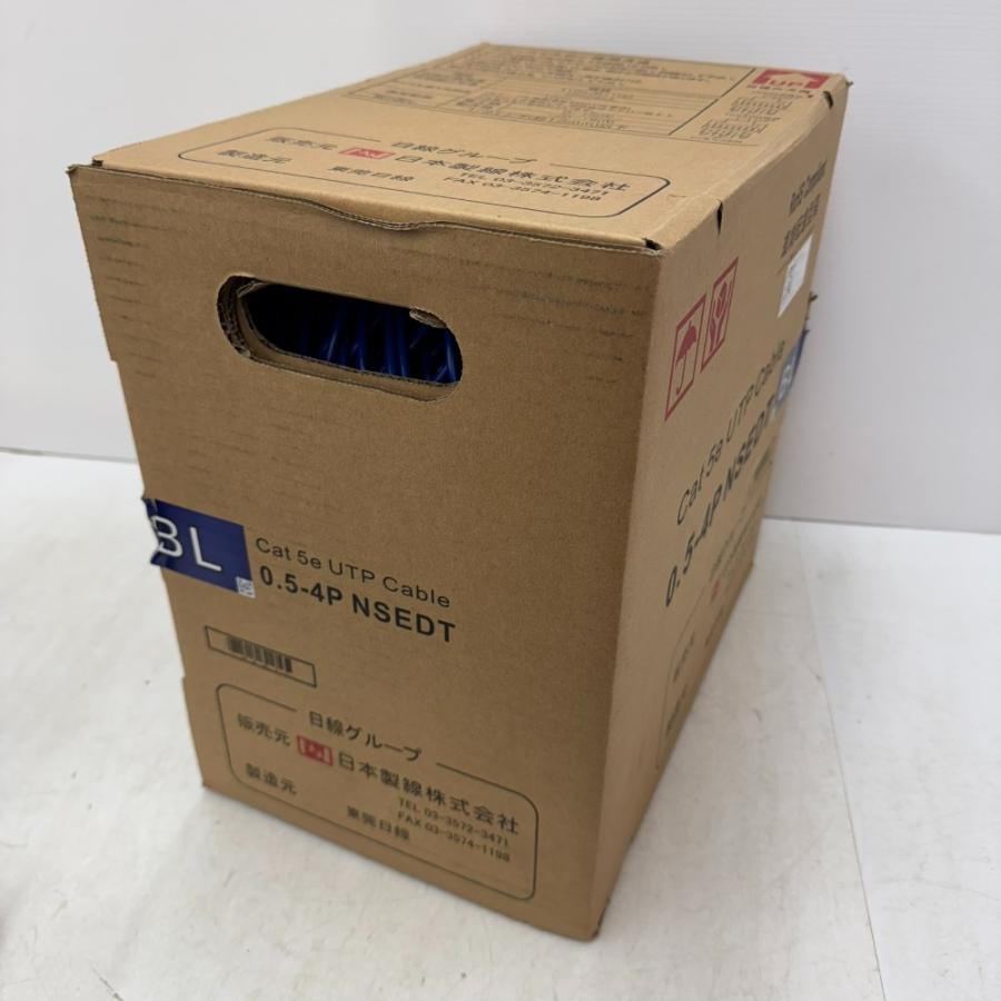 日本製線 Cat5e UTPケーブル LANケーブル 300m 青 0.5-4P NSEDT 日本製線 Cat5e UTPケーブル LANケーブル 300m 青 0.5-4P NSEDT