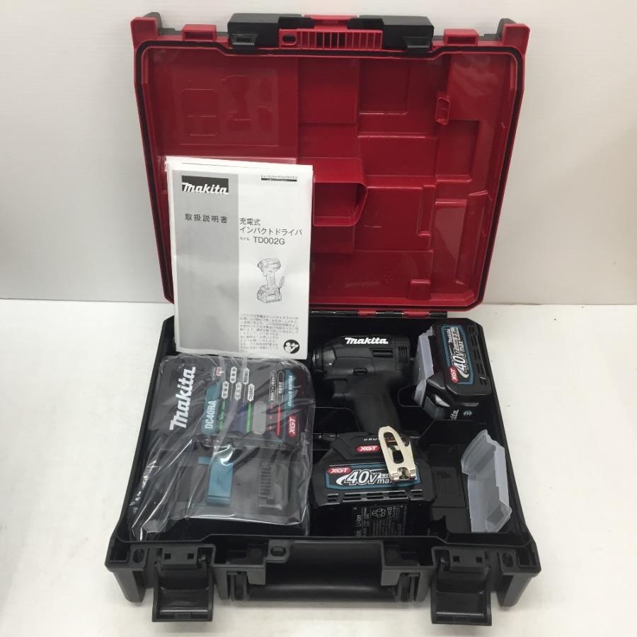 makita マキタ 40Vmax 2.5Ah 充電式インパクトドライバ 黒 ケース  