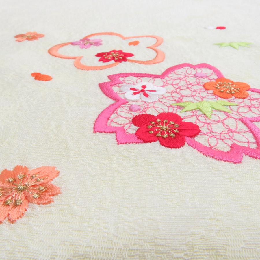 七五三 着物用帯セット 桜の刺繍 七五三 着物用帯セット 桜の刺繍