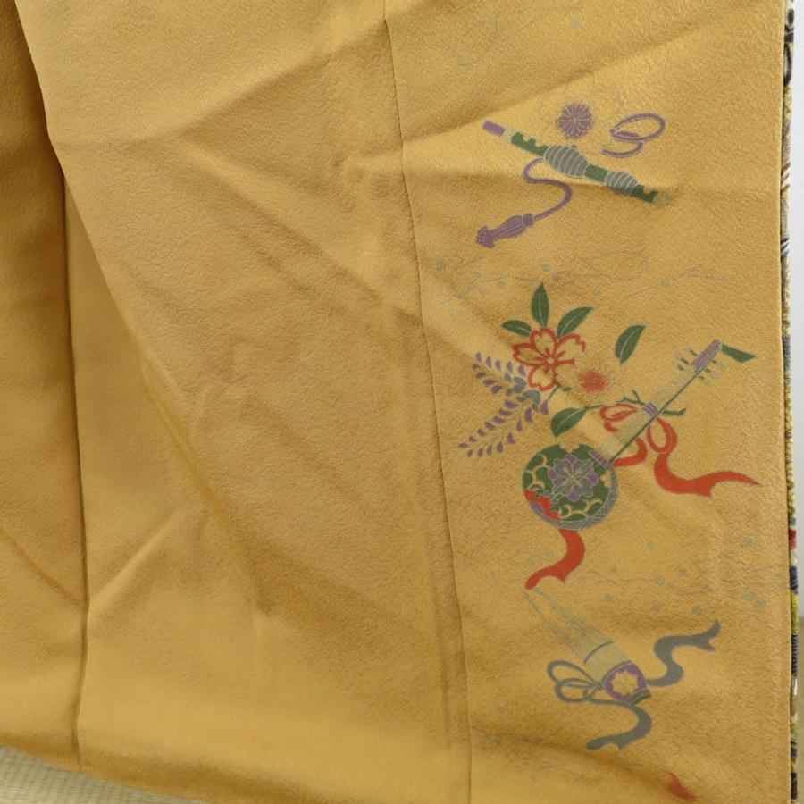 素晴らしい外見 塩瀬染帯 手刺繍柄は金糸の水玉模様 未使用 45歳から