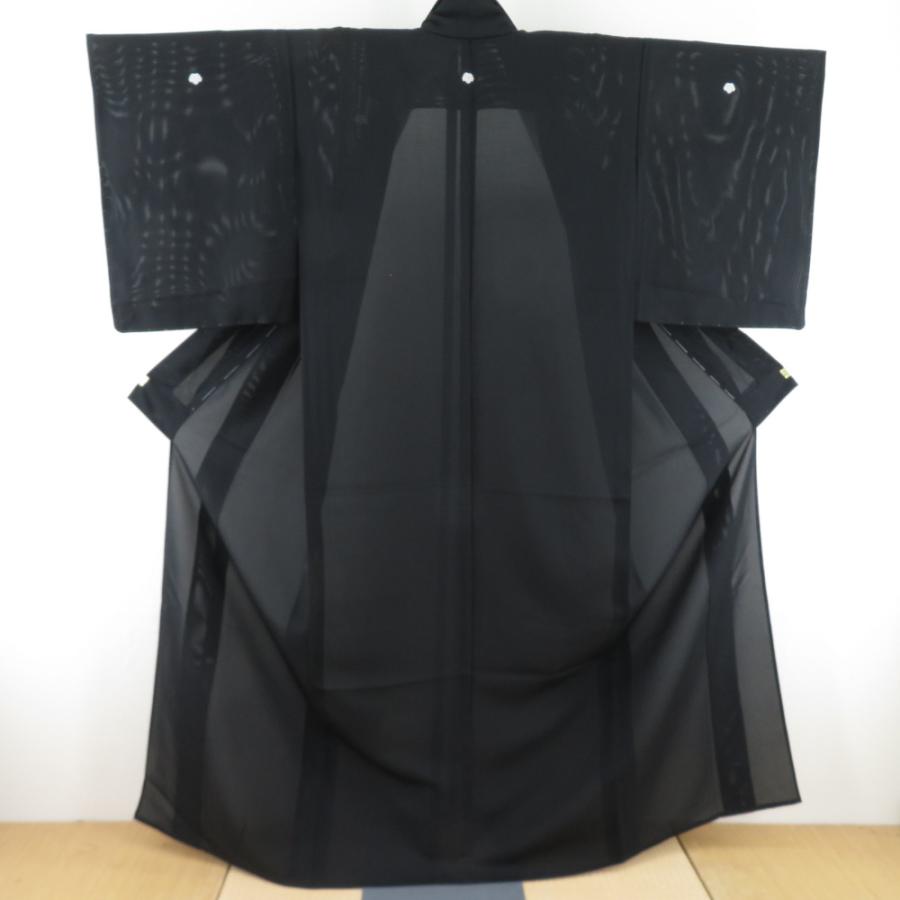 紬　着物　黒　喪服　蔦　蔦紋 楽天市場】【レンタル】【黒留袖 金彩菊花 蔦（つた）紋】正絹