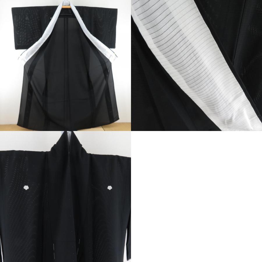 喪服 夏用 冬用 2着セット 正絹 絽単衣仕立て 袷仕立て 黒色 蔦紋