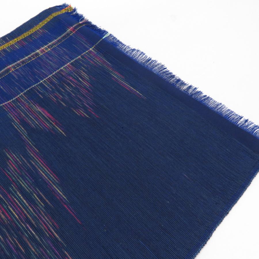 反物 本場奄美大島紬 名古屋帯用 正絹 全通柄 絣文様 証紙付 中村忠夫