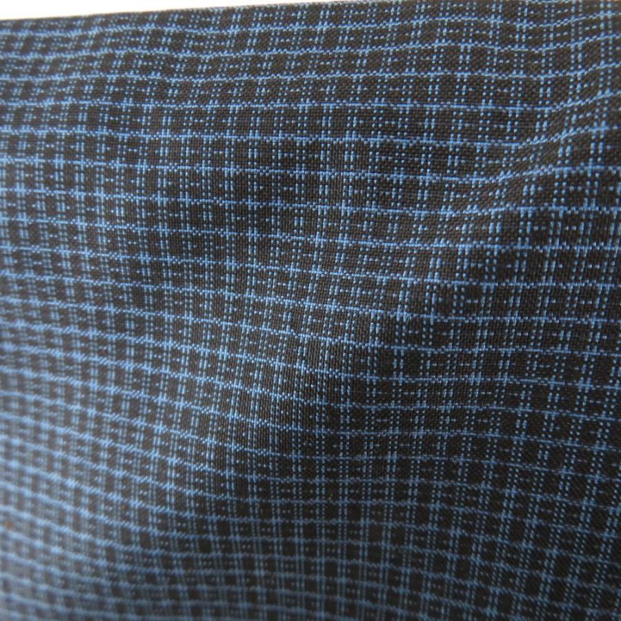 男着物 大島紬 アンサンブル 袷 紺黒色 正絹 男性用きもの メンズ 仕立て上がり 和服 男物 カジュアル 身丈137cm 【キモノオフ野々市若松店】 男着物 大島紬 証紙付 亀甲 アンサンブル 袷 紺色 正絹 男性用きもの