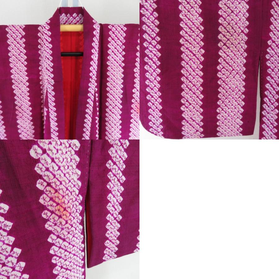 アンティーク 色留袖 袷 バチ衿 ブルーxクリームぼかしx多色 生け花