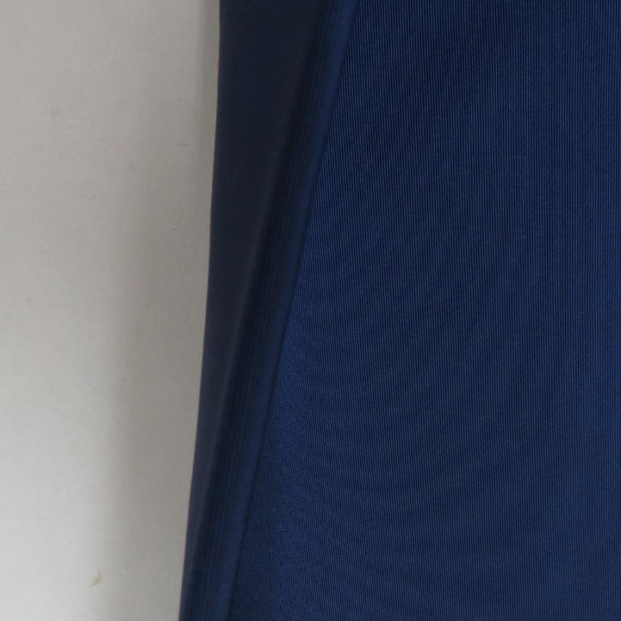 名古屋帯 塩瀬 正絹 花模様 お太鼓柄 青色x多色 カジュアル 長さ364cm