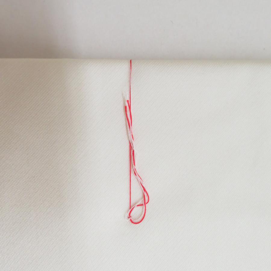 名古屋帯 西陣織り 仕付け糸付き 正絹 クリーム色xシルバーx多色