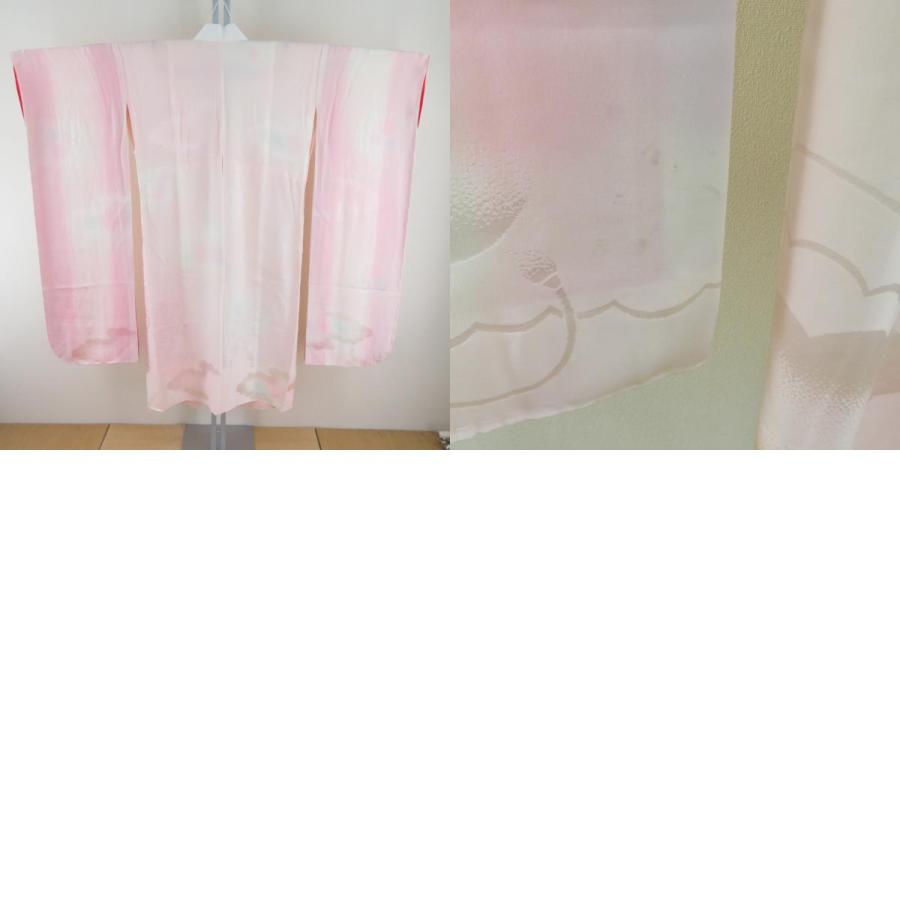 振袖 正絹 紫色x多色 薔薇文様 襦袢付き 袷 広衿 成人式 卒業式 舞台