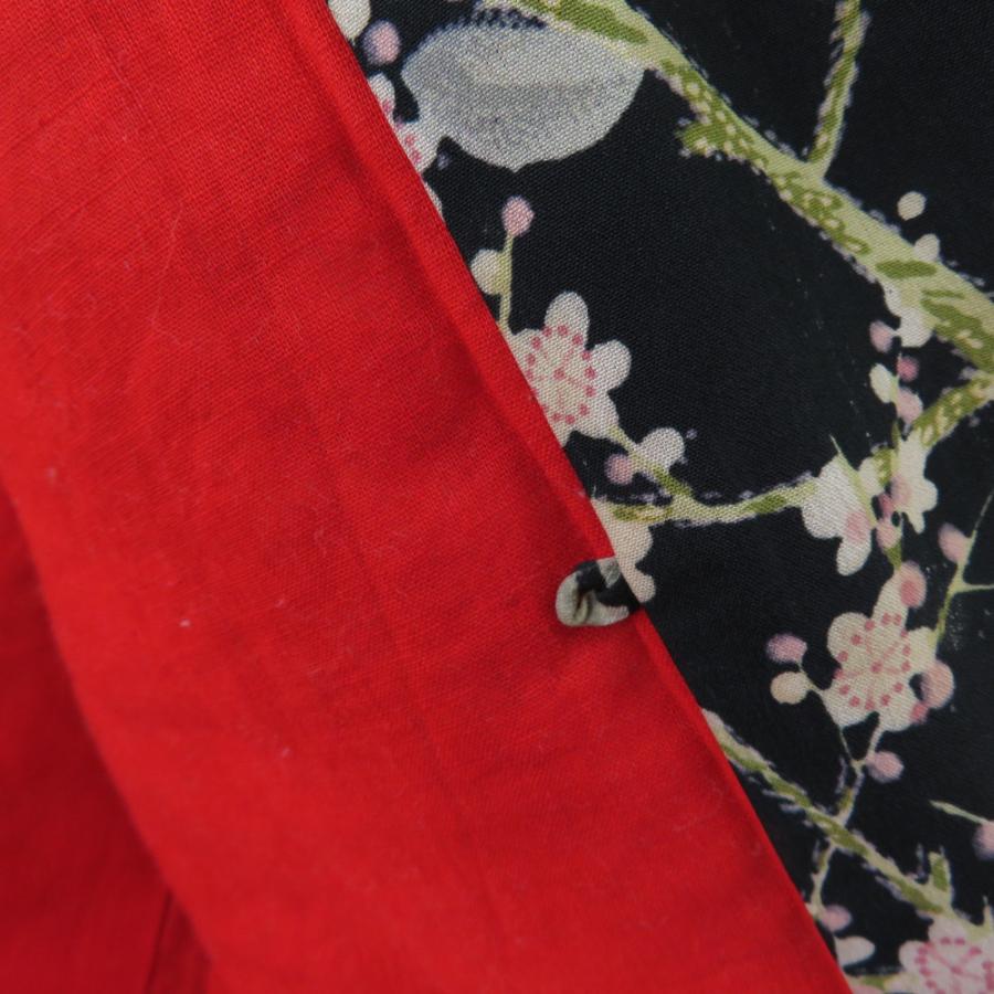 羽織 アンティーク 長羽織 梅に椿 人絹 黒色 レトロ 大正ロマン 着物用 身丈94cm Ki5111nb ココロード 通販 Yahoo ショッピング