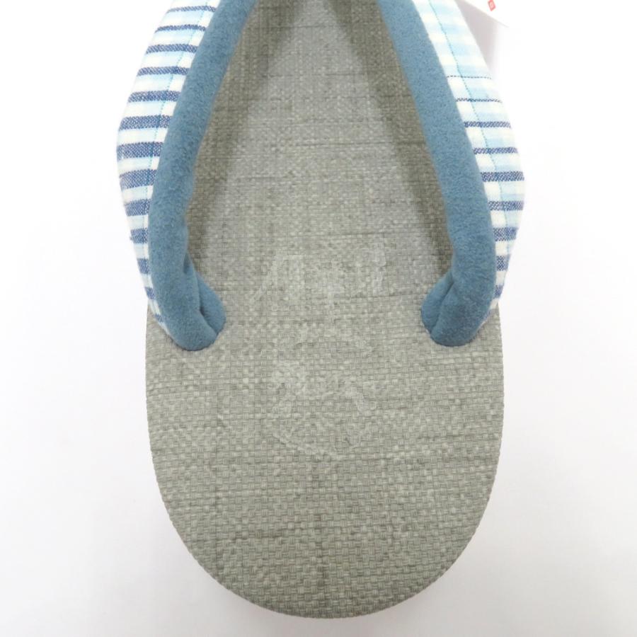 Calen Blosso (カレンブロッソ) 草履 菱屋 カレンブロッソ Calen Blosso × 優華壇 コラボ カフェぞうり Mサイズ 22.5～23.5cm適応 グレー×水色 カジュアル 履物 日本製 新品 【キモノオフ野々市若松店】 Calen Blosso（カレンブロッソ） 草履 菱屋 × 優華壇 コラボ カフェ