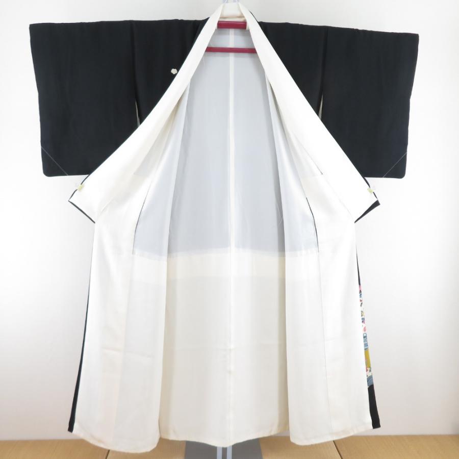 [美品] 紋入り　黒留袖　正絹　比翼付き　菊　礼装　結婚式　フォーマル　高身長 楽天市場】【黒留袖】H.L 留袖着物【単品】菊【4】「五三桐」紋付 礼装