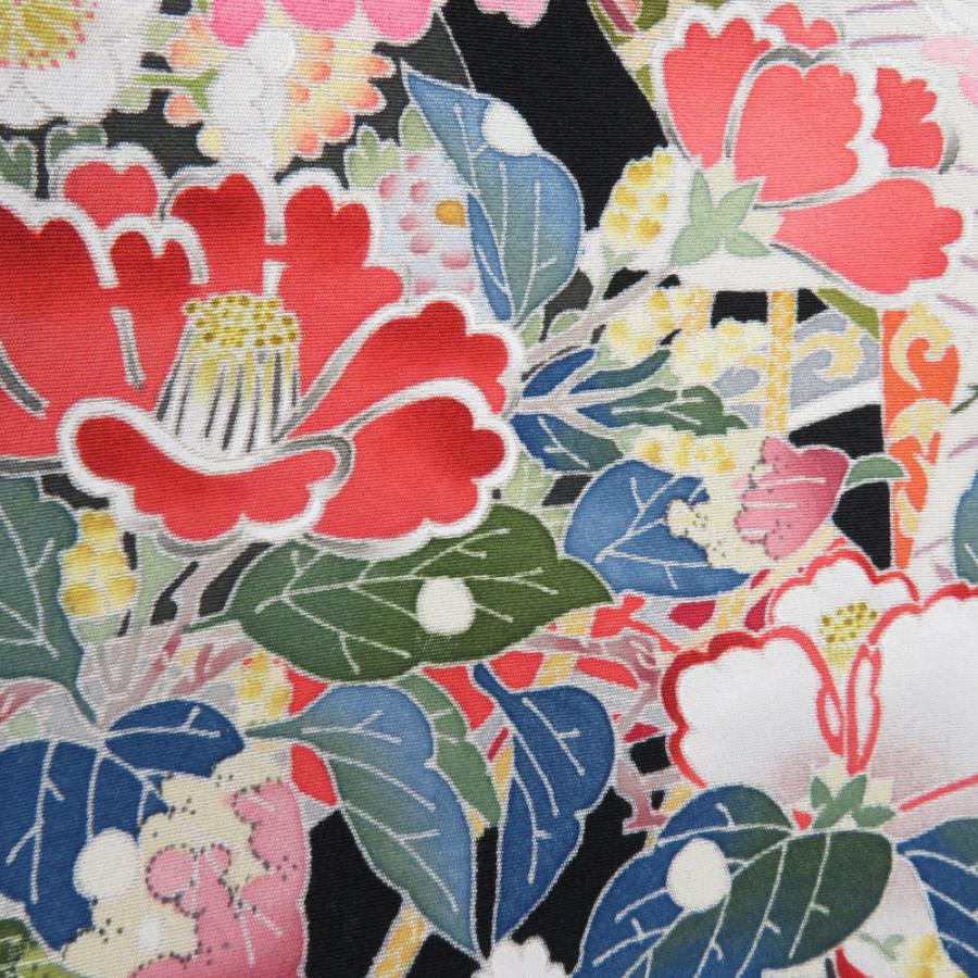 黒留袖 本場加賀友禅染 柿本市郎 誰が袖 作家物 落款入 正絹 袷 広衿