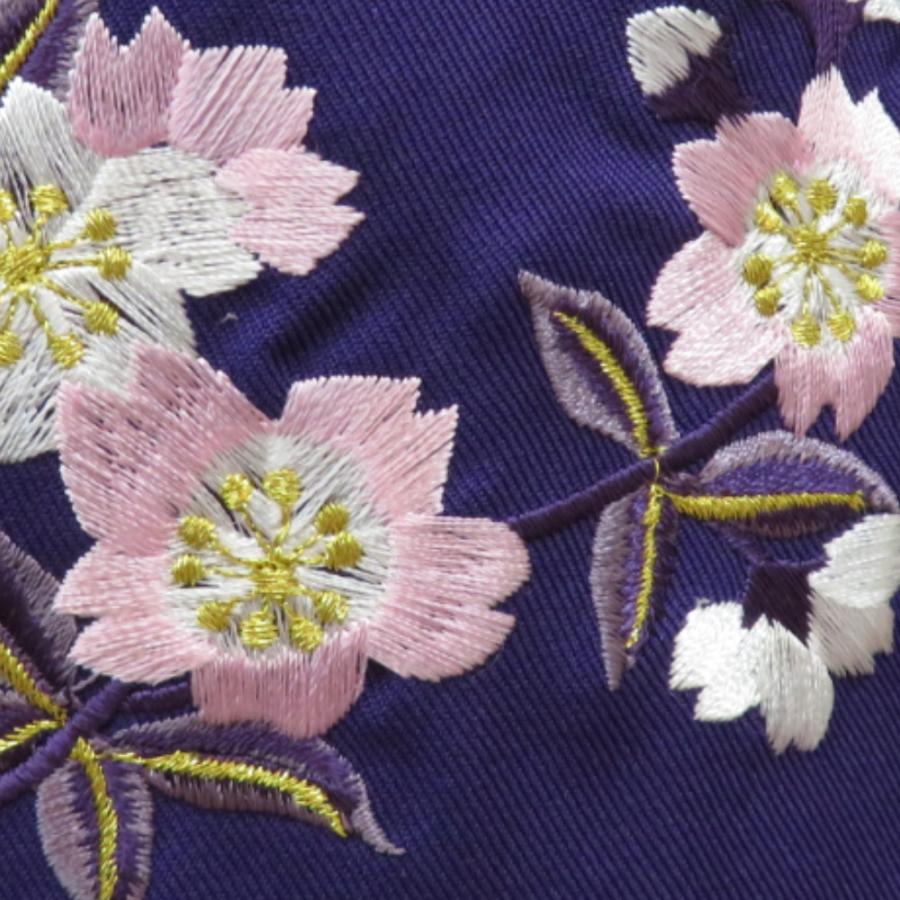 子供着物 女児用 袴 紫色 桜刺繍 蝶刺繍 ポリエステル 女の子用 紐下70.5ｃｍ スカート型 行燈型 卒園式 発表会 コスプレ  未使用品 |  | 04
